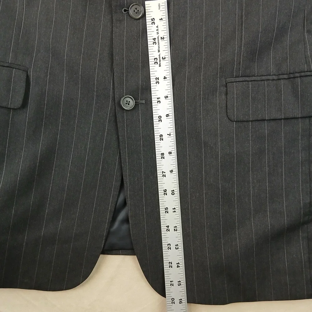 Jos A Bank 44XL Mens Sport Coat Jacket Charcoal 22x35 44 XL